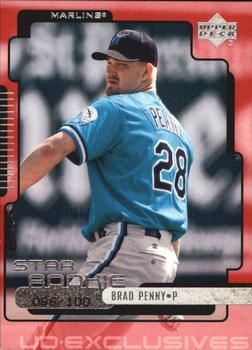 2000 Upper Deck - UD Exclusives Silver #283 Brad Penny Front