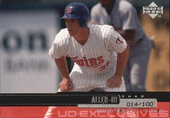 2000 Upper Deck - UD Exclusives Silver #423 Chad Allen  Front