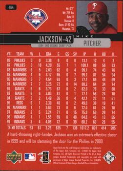 2000 Upper Deck - UD Exclusives Silver #464 Mike Jackson  Back