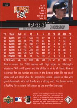 2000 Upper Deck - UD Exclusives Silver #466 Pat Meares  Back