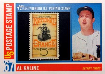 2016 Topps Heritage - 1967 U.S. Postage Stamp Relics #67USPSR-AK Al Kaline Front