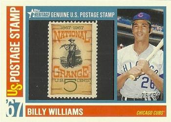 2016 Topps Heritage - 1967 U.S. Postage Stamp Relics #67USPSR-BW Billy Williams Front