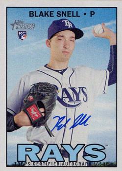 2016 Topps Heritage - Real One Autographs #ROA-BS Blake Snell Front