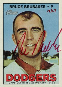2016 Topps Heritage - Real One Autographs Red Ink #ROA-BBR Bruce Brubaker Front