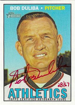 2016 Topps Heritage - Real One Autographs Red Ink #ROA-BD Bob Duliba Front