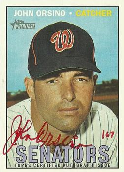 2016 Topps Heritage - Real One Autographs Red Ink #ROA-JOR John Orsino Front