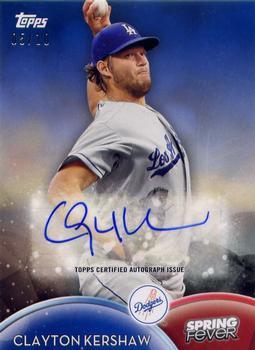 2016 Topps - Spring Fever Autographs #SFA-CK Clayton Kershaw Front
