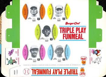 1977 Burger Chef Fun Meal Discs - Triple Play Funmeal Tray #NNO Atlanta Braves Front