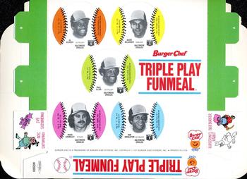 1977 Burger Chef Fun Meal Discs - Triple Play Funmeal Tray #NNO Baltimore Orioles Front