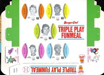 1977 Burger Chef Fun Meal Discs - Triple Play Funmeal Tray #NNO Chicago Cubs Front