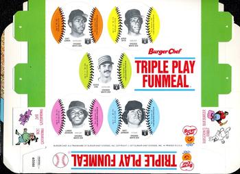 1977 Burger Chef Fun Meal Discs - Triple Play Funmeal Tray #NNO Chicago White Sox Front
