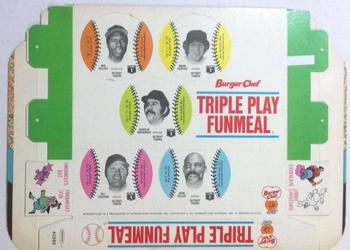 1977 Burger Chef Fun Meal Discs - Triple Play Funmeal Tray #NNO Detroit Tigers Front
