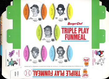1977 Burger Chef Fun Meal Discs - Triple Play Funmeal Tray #NNO Kansas City Royals Front