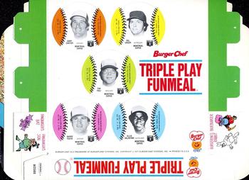 1977 Burger Chef Fun Meal Discs - Triple Play Funmeal Tray #NNO Montreal Expos Front