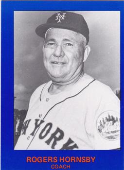 1982 Galasso 20 Years of New York Mets #29 Rogers Hornsby Front