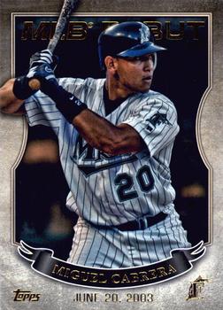2016 Topps - MLB Debut Gold (Series 1) #MLBD-4 Miguel Cabrera Front