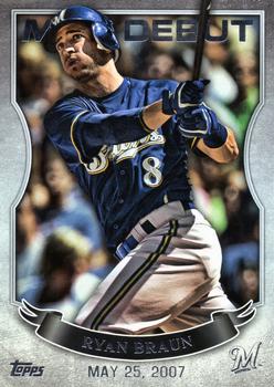 2016 Topps - MLB Debut Silver (Series 1) #MLBD-2 Ryan Braun Front