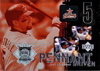 2000 Upper Deck - Pennant Driven #PD4 Jeff Bagwell  Front