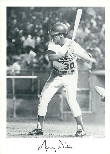 1972 Danny Goodman Los Angeles Dodgers Set C #NNO Maury Wills Front