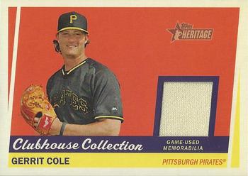 2016 Topps Heritage - Clubhouse Collection Relics #CCR-GC Gerrit Cole Front