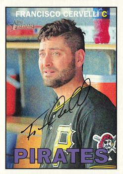 2016 Topps Heritage - Gum Stain #41 Francisco Cervelli Front