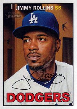 2016 Topps Heritage - Gum Stain #191 Jimmy Rollins Front
