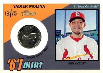 2016 Topps Heritage - 1967 Mint Nickel #67MR-YM Yadier Molina Front