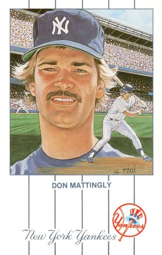 1989 Historic Limited Editions Don Mattingly Postcards (Series 1) #3 Don Mattingly Front