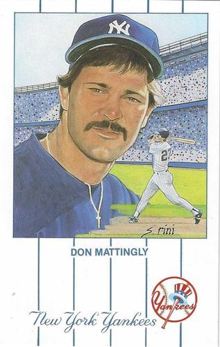 1989 Historic Limited Editions Don Mattingly Postcards (Series 1) #7 Don Mattingly Front