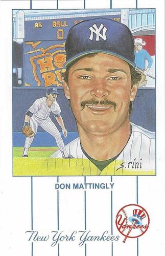 1989 Historic Limited Editions Don Mattingly Postcards (Series 1) #8 Don Mattingly Front