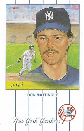 1989 Historic Limited Editions Don Mattingly Postcards (Series 1) #11 Don Mattingly Front