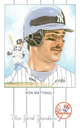 1991 Historic Limited Editions Don Mattingly Postcards (Series 2) #1 Don Mattingly Front