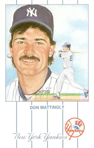 1991 Historic Limited Editions Don Mattingly Postcards (Series 2) #5 Don Mattingly Front