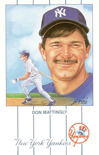 1991 Historic Limited Editions Don Mattingly Postcards (Series 2) #7 Don Mattingly Front