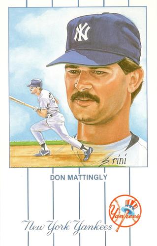 1991 Historic Limited Editions Don Mattingly Postcards (Series 2) #8 Don Mattingly Front