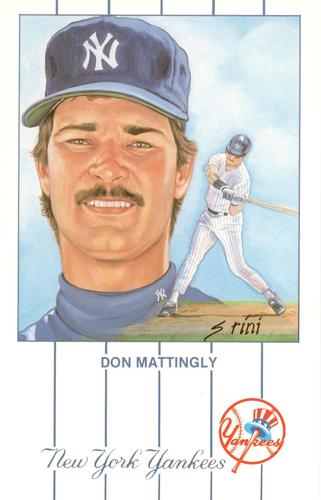 1991 Historic Limited Editions Don Mattingly Postcards (Series 2) #9 Don Mattingly Front