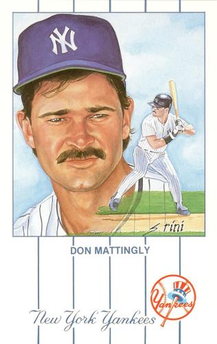1991 Historic Limited Editions Don Mattingly Postcards (Series 2) #12 Don Mattingly Front