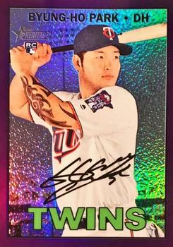 2016 Topps Heritage - Chrome Purple Refractor #THC-708 Byung-Ho Park Front