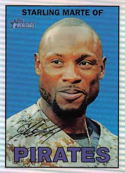 2016 Topps Heritage - Chrome Refractor #THC-140 Starling Marte Front