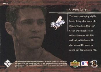 2000 Upper Deck - Prime Performers #PP8 Shawn Green  Back