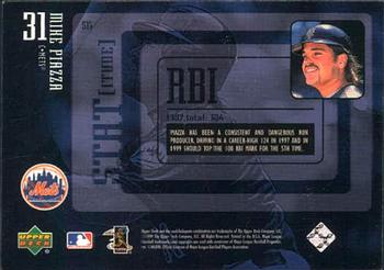 2000 Upper Deck - Statitude #S17 Mike Piazza Back