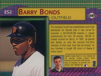 1998 Topps - Etch-A-Sketch #ES2 Barry Bonds Back