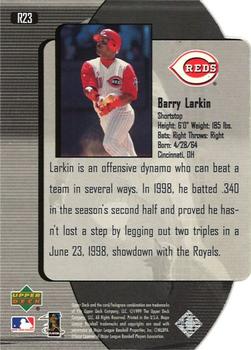 2000 Upper Deck Black Diamond - Reciprocal Cut #R23 Barry Larkin  Back