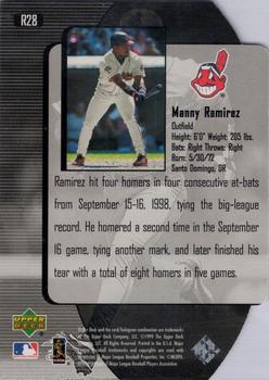 2000 Upper Deck Black Diamond - Reciprocal Cut #R28 Manny Ramirez  Back