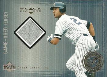 2000 Upper Deck Black Diamond Rookie Edition - Authentic Pinstripes #AP-J Derek Jeter Front