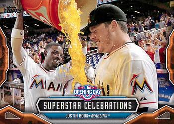 2016 Topps Opening Day - Superstar Celebrations #SC-20 Justin Bour Front