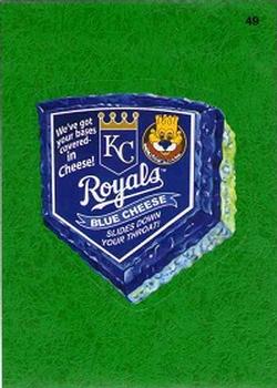 2016 Topps MLB Wacky Packages - Green Turf Border #49 Royals Blue Cheese Front