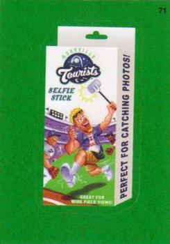 2016 Topps MLB Wacky Packages - Green Turf Border #71 Asheville Tourists Selfie Stick Front