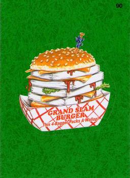 2016 Topps MLB Wacky Packages - Green Turf Border #90 Grand Slam Burger Front