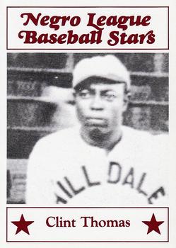 1986 Fritsch Negro League Baseball Stars #33 Clint Thomas Front